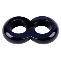 Get Lock Ballstretcher souple Duo Cock Noir
